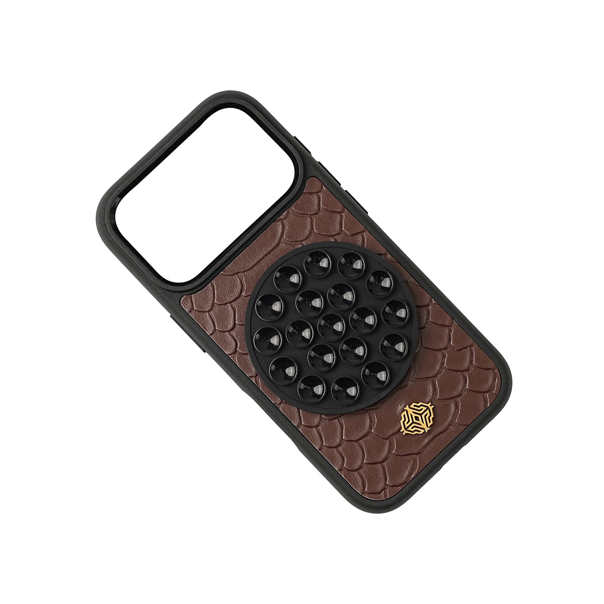 Chocolate MagSafe Python Leather iPhone Case