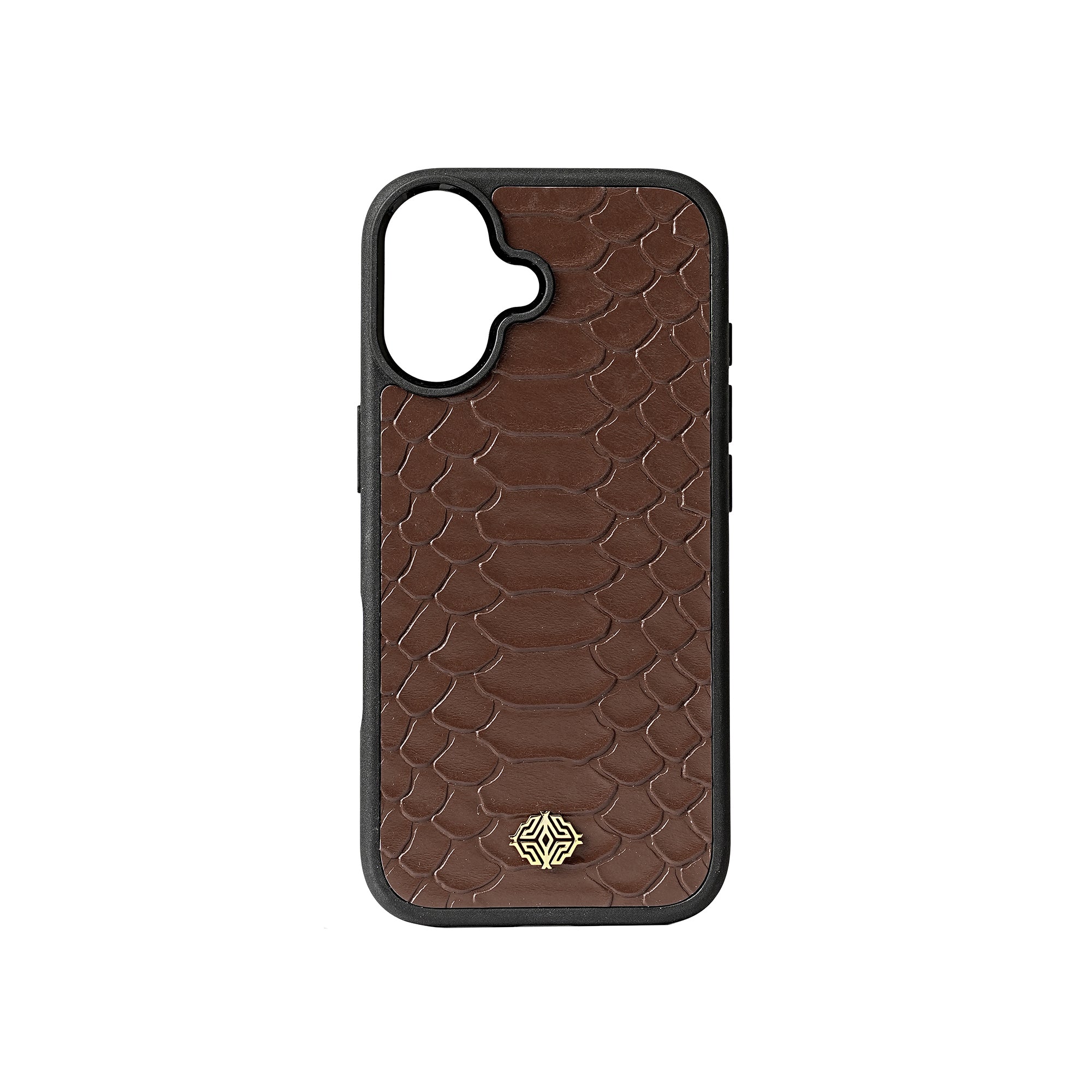Chocolate MagSafe Python Leather iPhone Case