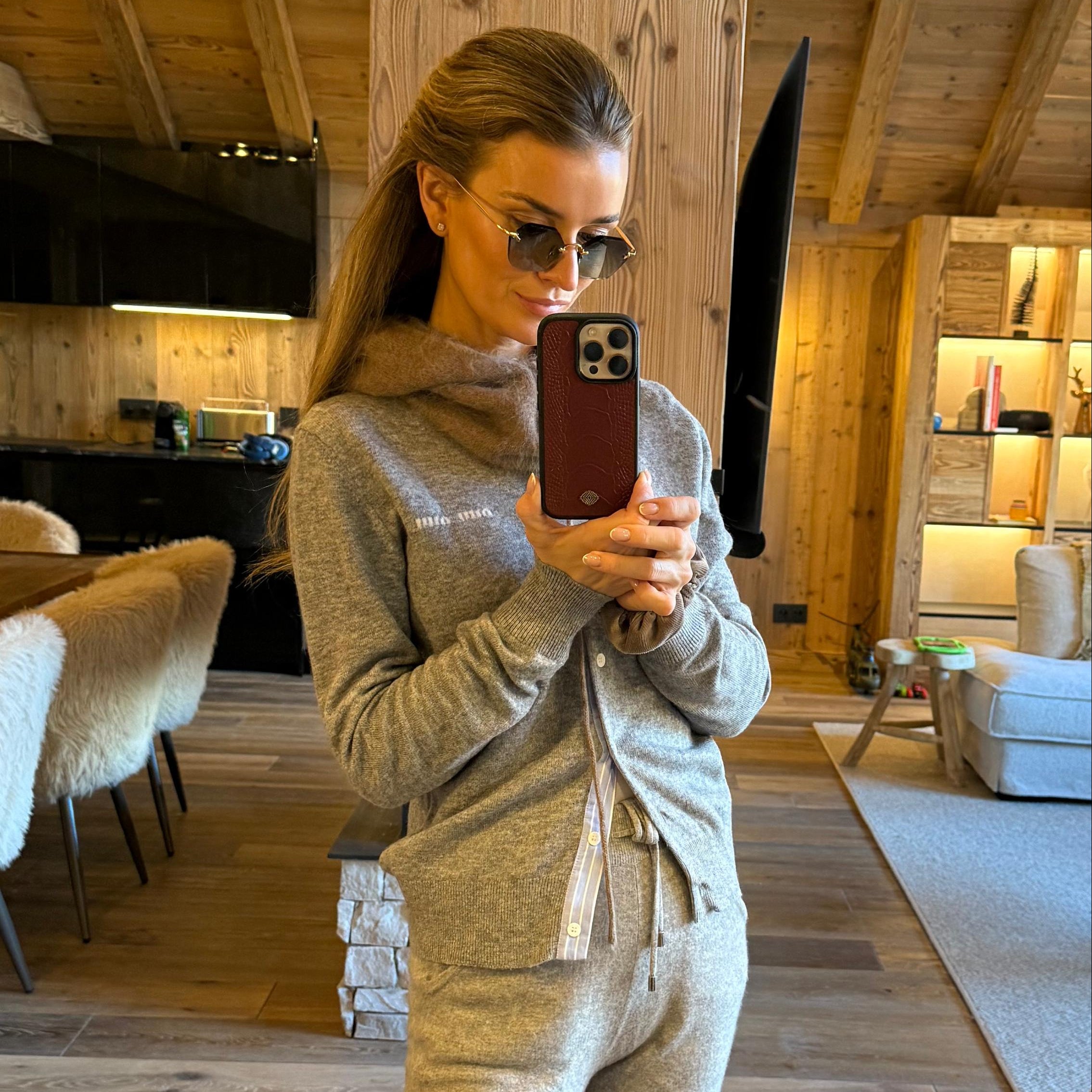 Merlot Ostrich iPhone Case